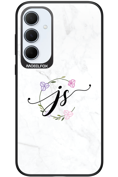 JS Monogram White - Samsung Galaxy A35