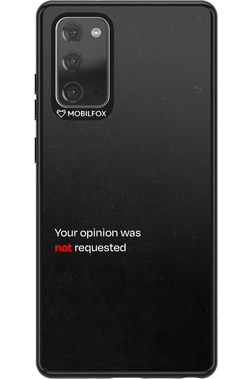 Not Requested - Samsung Galaxy Note 20