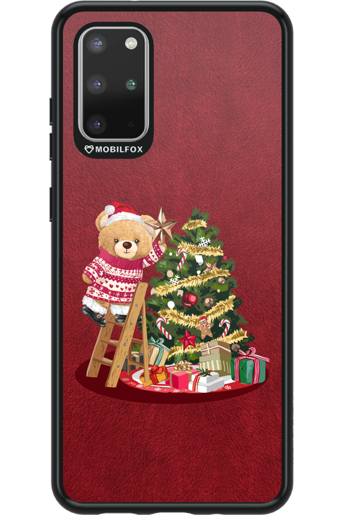 Christmas Bear (Burgundy) - Samsung Galaxy S20+