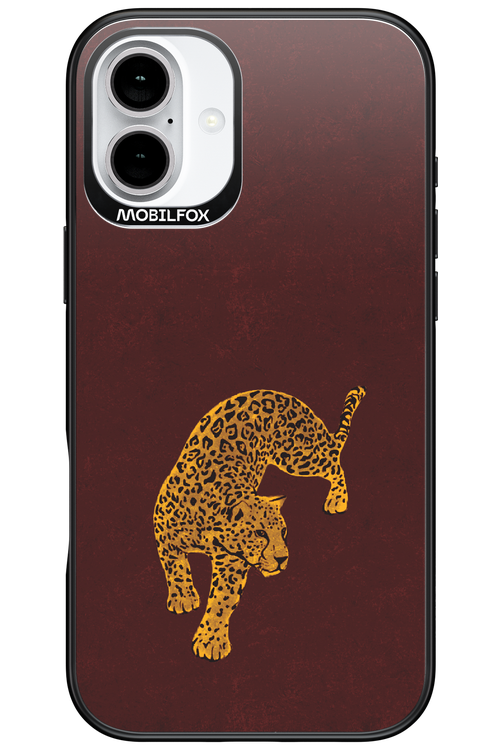 Burgundy Leopard - Apple iPhone 16 Plus