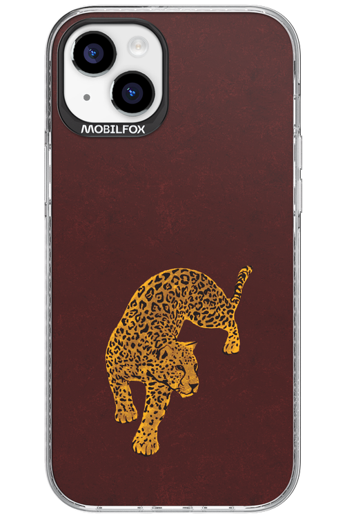 Burgundy Leopard - Apple iPhone 15 Plus