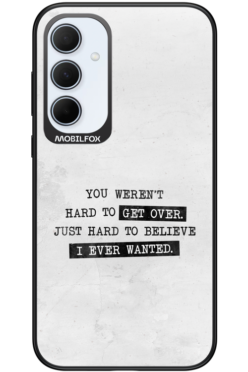 Hard to Believe - Samsung Galaxy A35