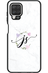 JS Monogram White - Samsung Galaxy A12