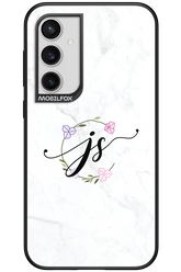 JS Monogram White - Samsung Galaxy S23 FE