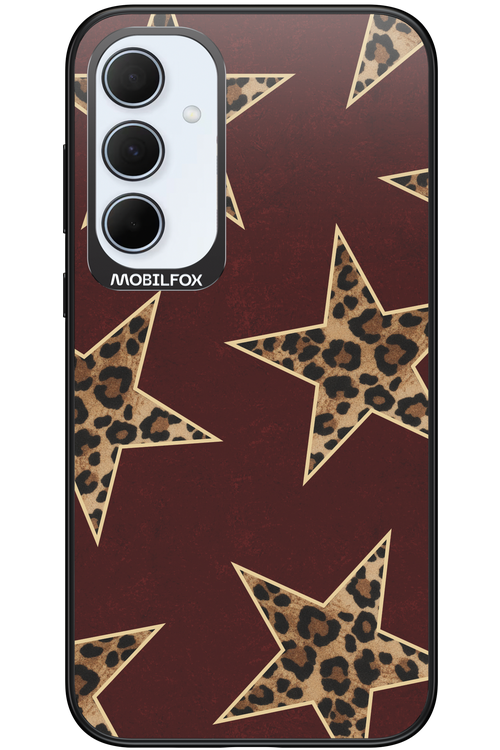 Wild Stars Burgundy - Samsung Galaxy A35