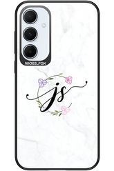 JS Monogram White - Samsung Galaxy A55