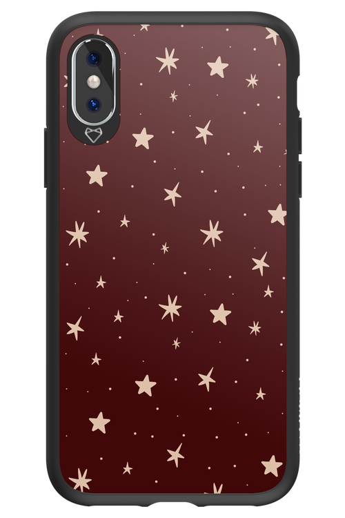 Burgundy Stars - Apple iPhone XS