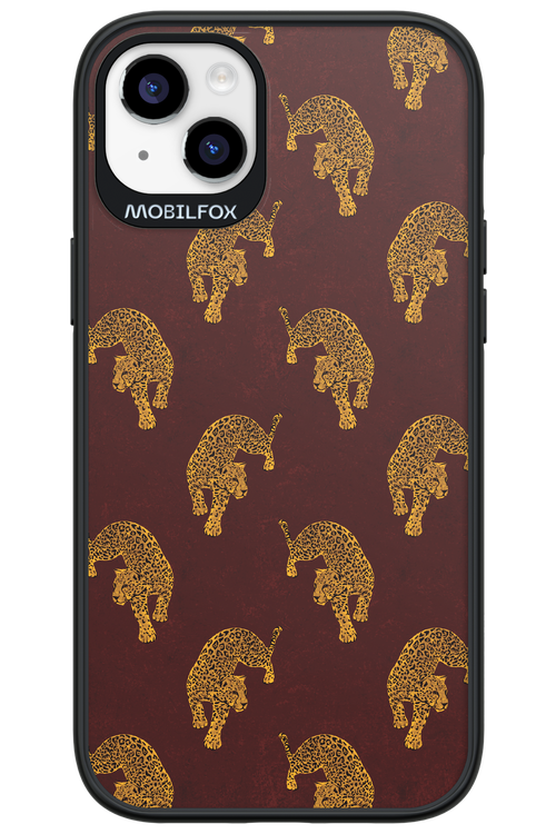 Burgundy Leopard Pattern - Apple iPhone 14 Plus