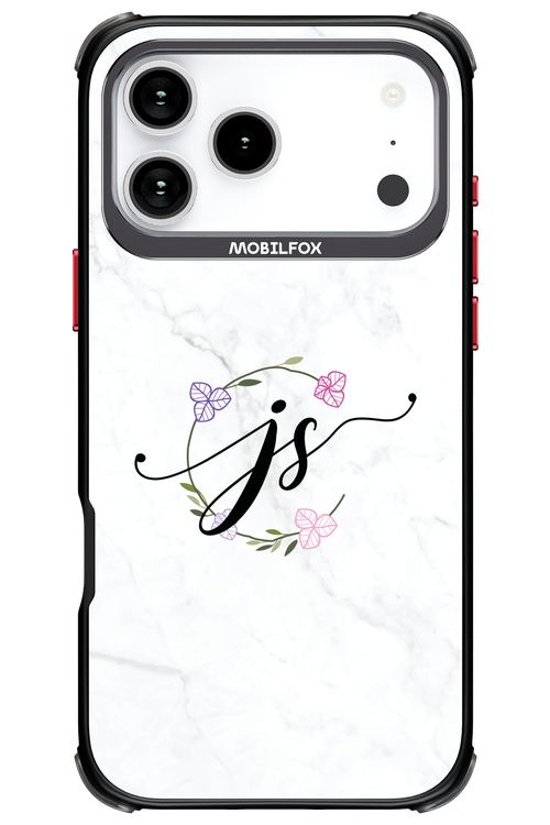 JS Monogram White - Apple iPhone 17 Pro Max