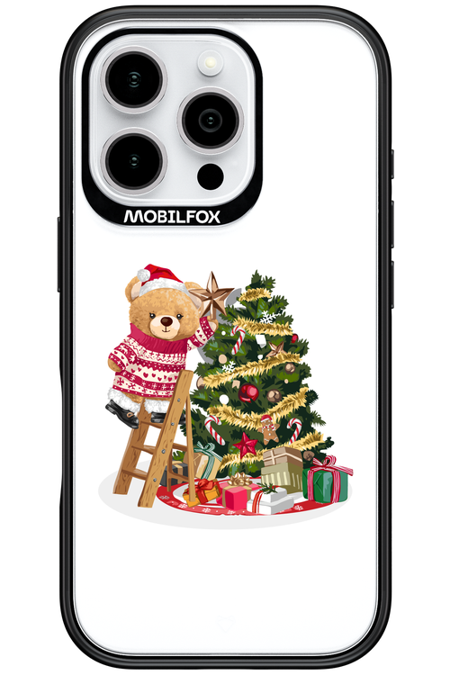 Christmas Bear (Transparent) - Apple iPhone 16 Pro