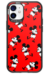 Iconic Mouse (red pattern) - Apple iPhone 12 Mini