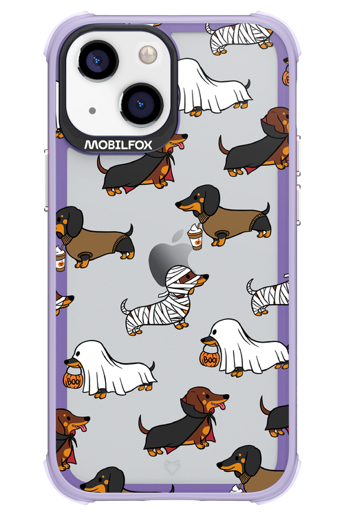 Scary Dachshund (Transparent) - Apple iPhone 13 Mini