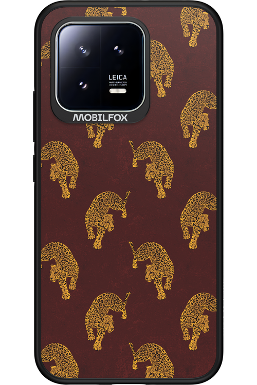 Burgundy Leopard Pattern - Xiaomi 13