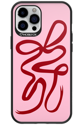 Burgundy Bow - Apple iPhone 12 Pro Max