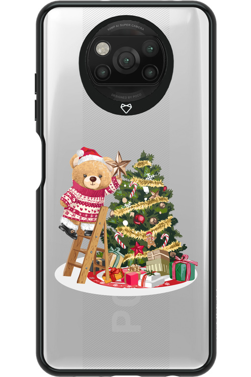 Christmas Bear (Transparent) - Xiaomi Poco X3 NFC