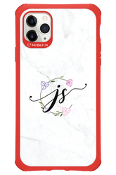JS Monogram White - Apple iPhone 11 Pro Max