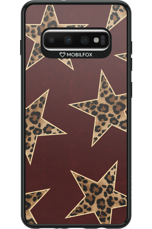 Wild Stars Burgundy - Samsung Galaxy S10+