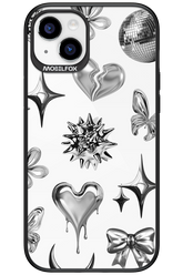 Silver Zone Transparent - Apple iPhone 15 Plus