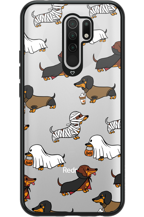 Scary Dachshund (Transparent) - Xiaomi Redmi 9