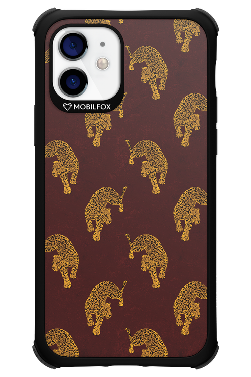Burgundy Leopard Pattern - Apple iPhone 12