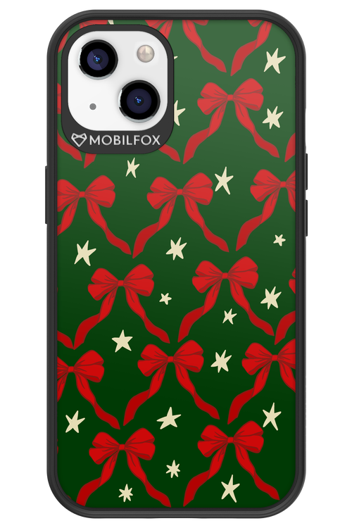 Bow & Stars (Green) - Apple iPhone 13