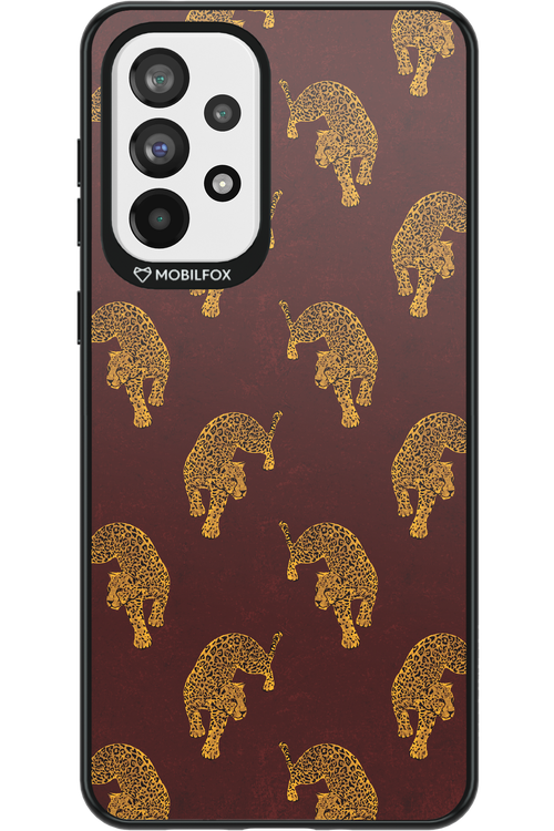 Burgundy Leopard Pattern - Samsung Galaxy A73