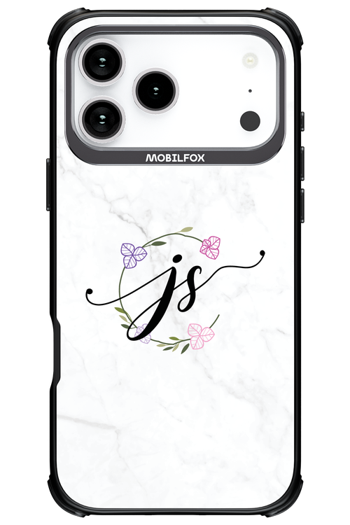 JS Monogram White - Apple iPhone 17 Pro Max