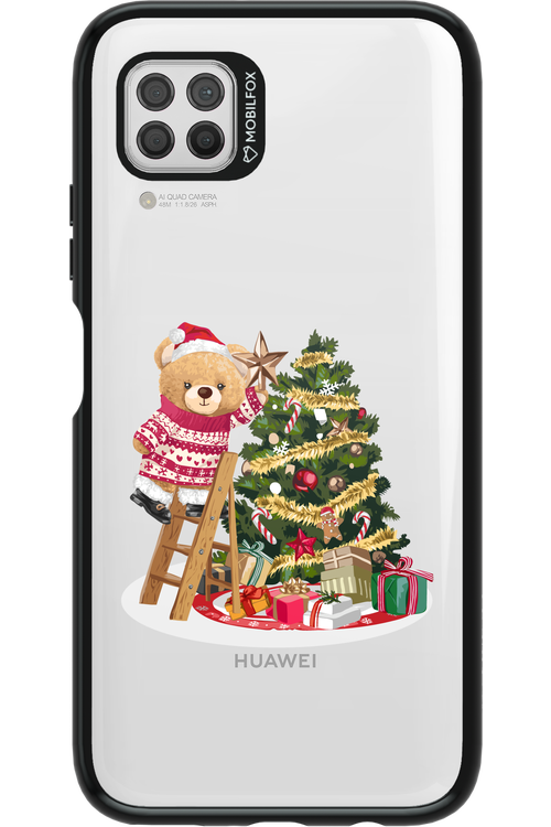 Christmas Bear (Transparent) - Huawei P40 Lite