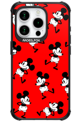 Iconic Mouse (red pattern) - Apple iPhone 15 Pro