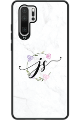 JS Monogram White - Huawei P30 Pro