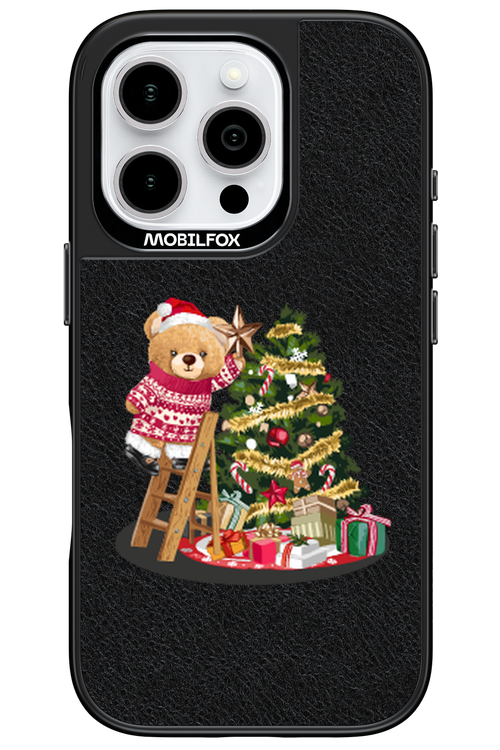 Christmas Bear (Leather) - Apple iPhone 16 Pro