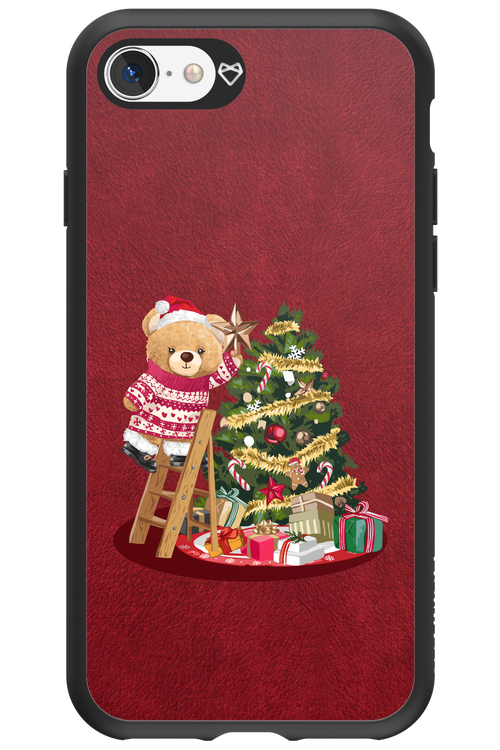 Christmas Bear (Burgundy) - Apple iPhone 8
