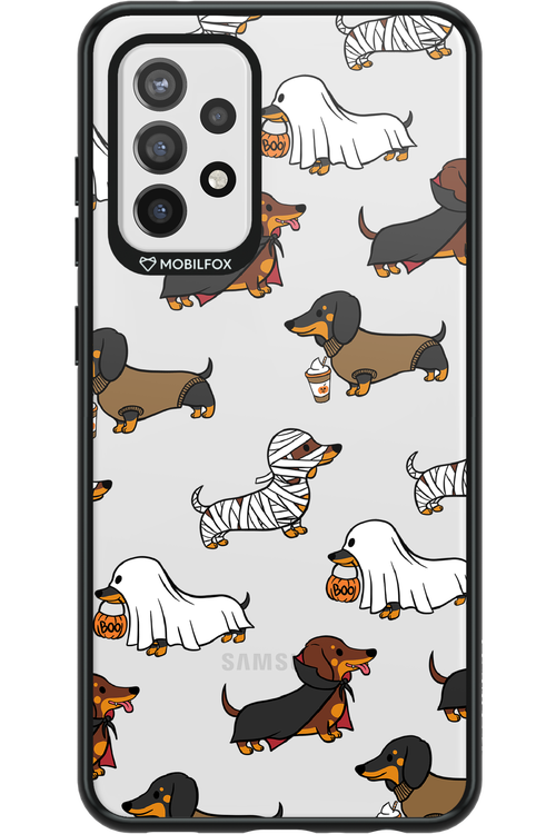 Scary Dachshund (Transparent) - Samsung Galaxy A72