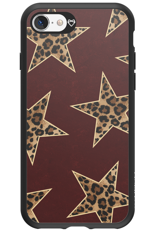 Wild Stars Burgundy - Apple iPhone 8