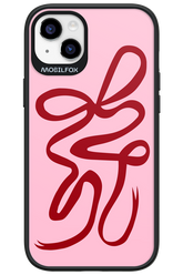 Burgundy Bow - Apple iPhone 14 Plus