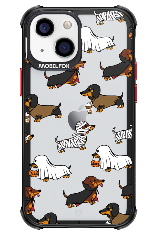 Scary Dachshund (Transparent) - Apple iPhone 13 Mini
