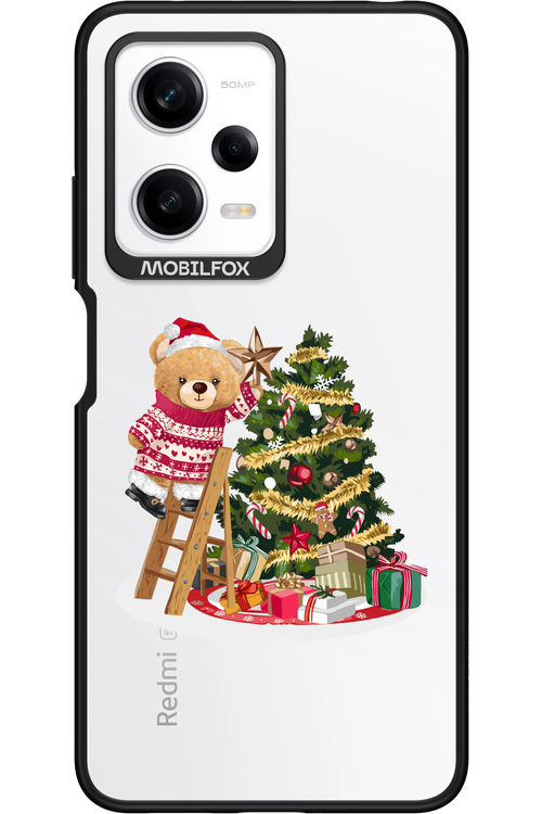 Christmas Bear (Transparent) - Xiaomi Redmi Note 12 Pro 5G