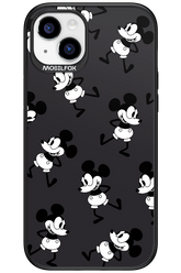 Iconic Mouse (antracite pattern) - Apple iPhone 15 Plus