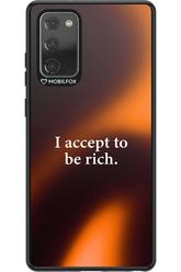 I accept to be rich - Samsung Galaxy Note 20