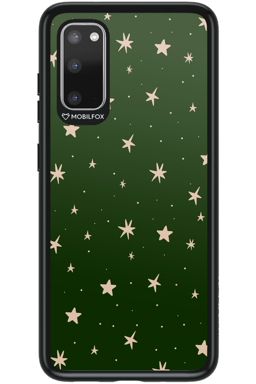 Forest Green Stars - Samsung Galaxy S20