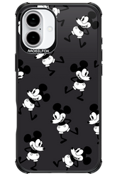 Iconic Mouse (antracite pattern) - Apple iPhone 16 Plus
