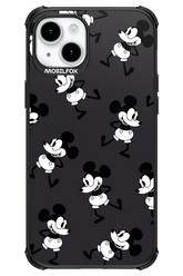 Iconic Mouse (antracite pattern) - Apple iPhone 15 Plus