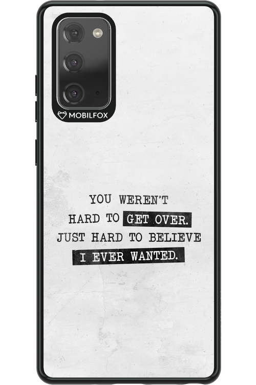 Hard to Believe - Samsung Galaxy Note 20