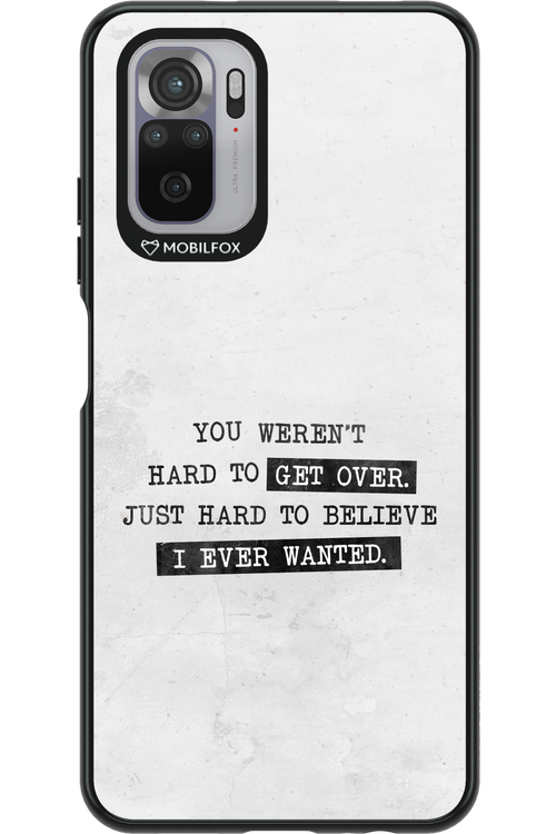 Hard to Believe - Xiaomi Redmi Note 10