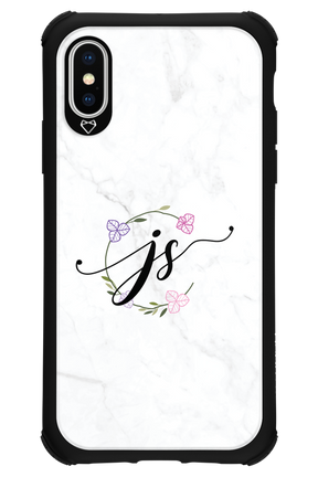 JS Monogram White - Apple iPhone X