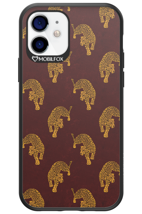 Burgundy Leopard Pattern - Apple iPhone 12