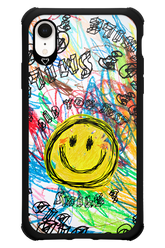 Crayon Smiley Colorful - Apple iPhone XR