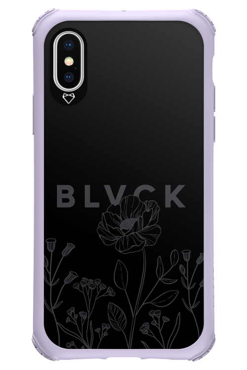 Black Flowers - Apple iPhone XS