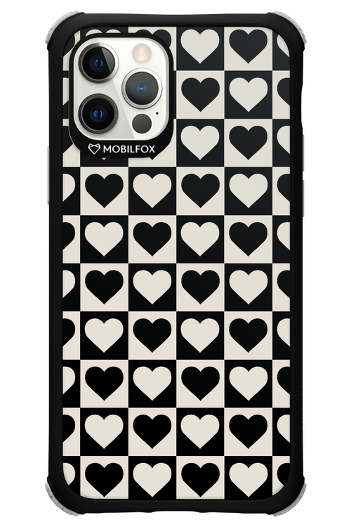 Checkered Heart - Apple iPhone 12 Pro