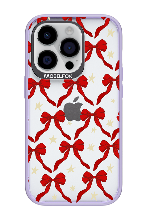 Bow & Stars (Transparent) - Apple iPhone 14 Pro